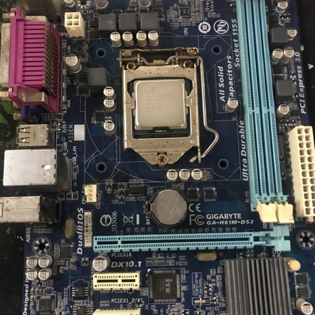 Combo main Giga H61 - cpu i3 3220 + ram 4gb