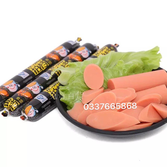 1 HỘP 60 CHIẾC XÚC XÍCH NGÔ ĐEN QUE DÀI