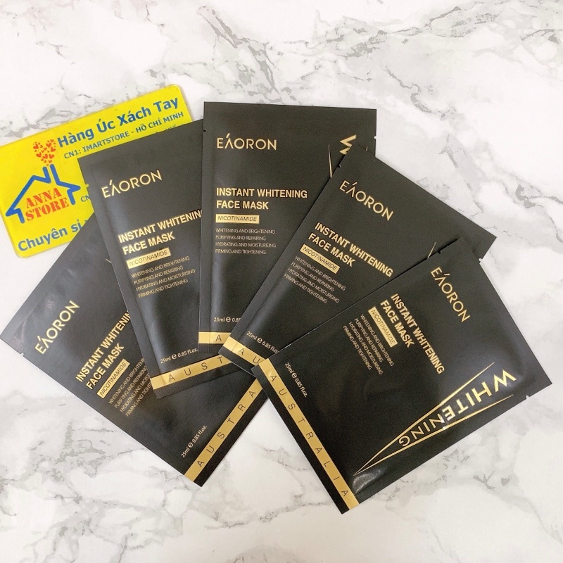 Mặt nạ làm dưỡng trắng da Eaoron Instant WhitUCSBLACKMORES CỦA ÚC - HÀNG AIR