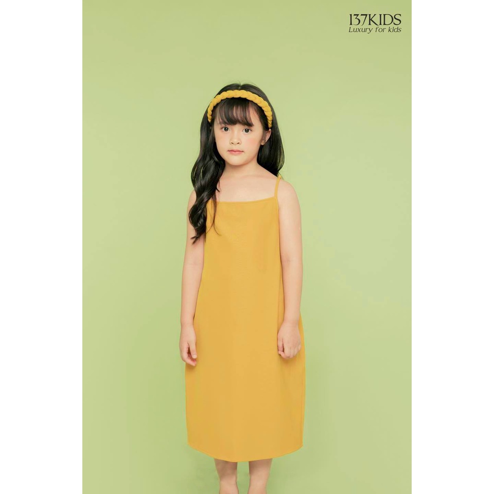 Váy maxi 2 dây bé gái 137KIDS chất cotton thoáng mát, thấm hút mồ hôi