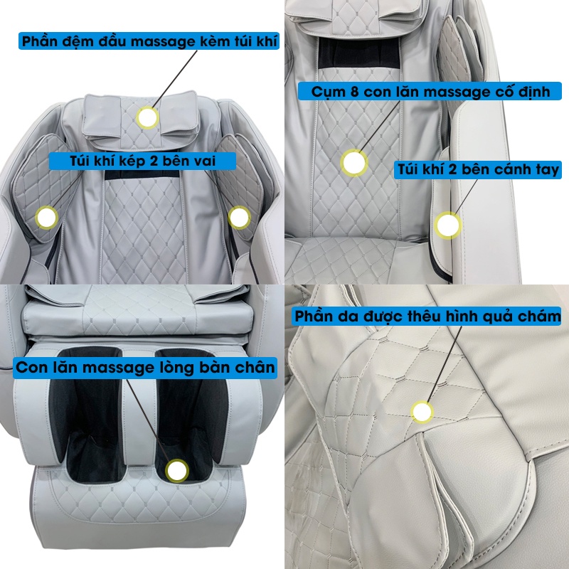 Ghế massage toàn thân Takara K1, máy mát xa trị liệu với nhiệt hồng ngoại và chế độ không trọng lực BH 5 năm