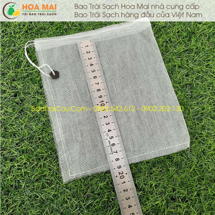 100 cái Túi bao ổi 16x18 lưới mùng - hàng chính hãng Hoa Mai