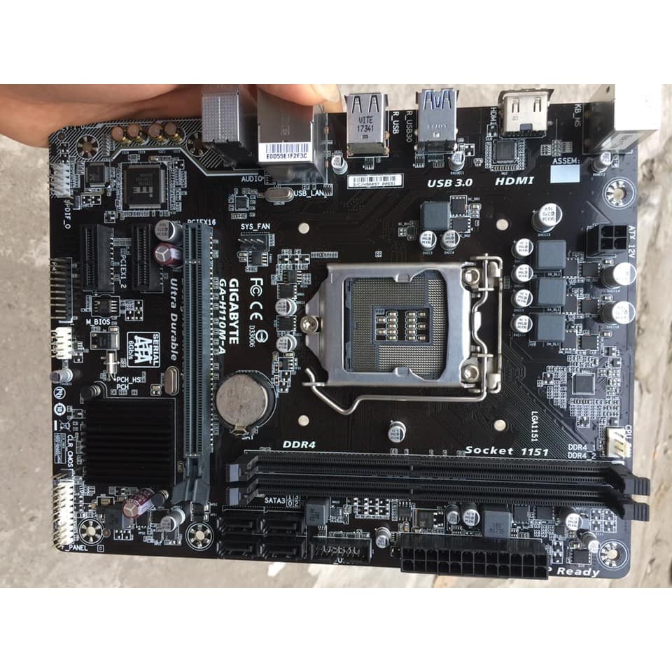 Bo mạch chủ Main Gigabyte H110 M - A socket 1151 hỗ trợ gen 6th, 7th. Hàng like new, Nhập Khẩu , Mới Bảo hành 12 tháng