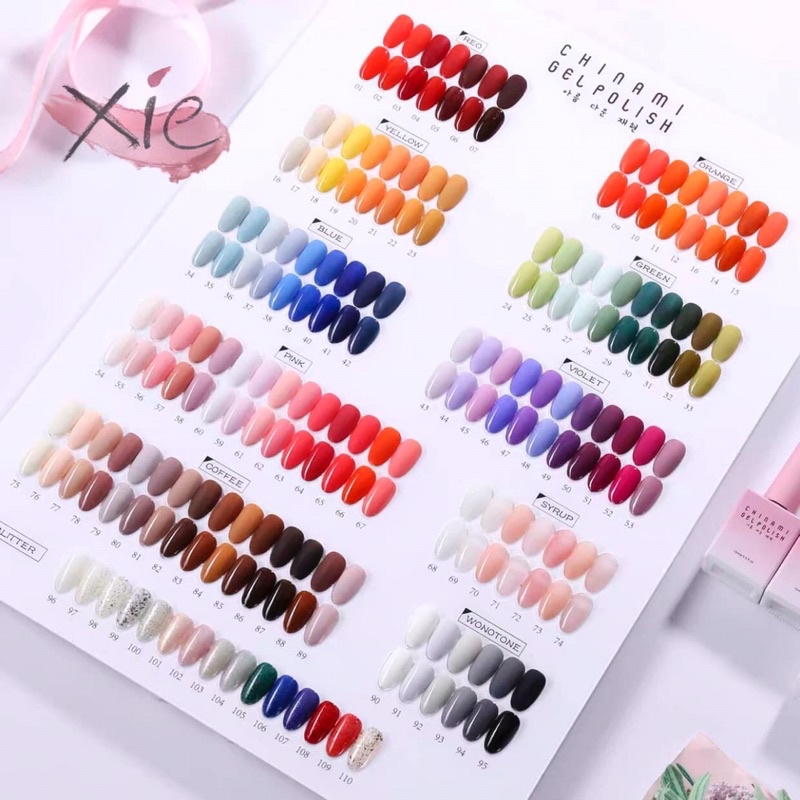 SET SƠN CHINAMI 110 MÀU - XIE dụng cụ nail&amp;mi ♥️