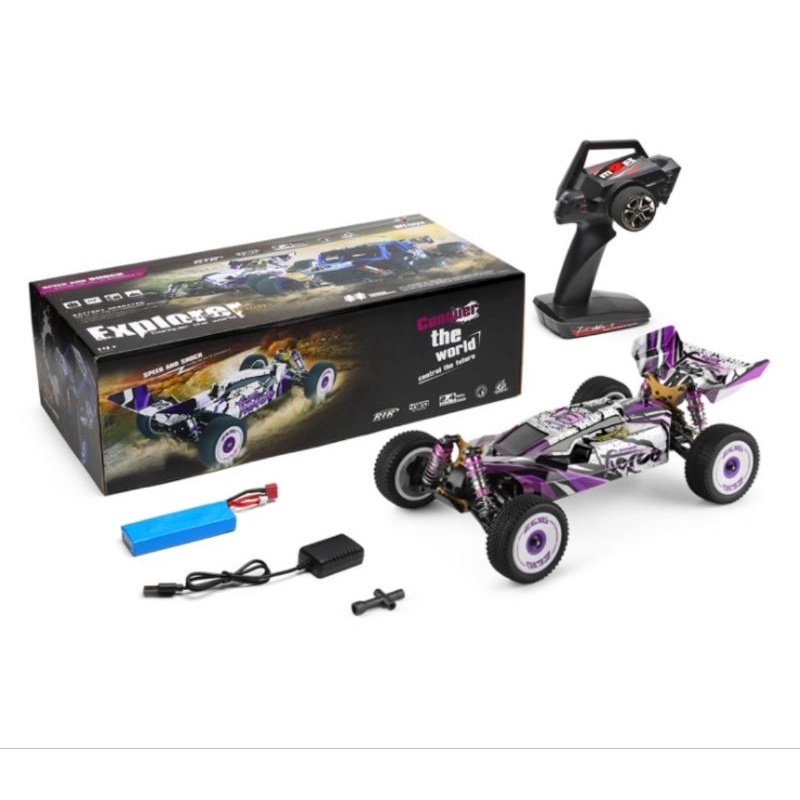 Wltoys 124019 Xe đua địa hình điều khiển từ xa tốc độ cao 60km/h.