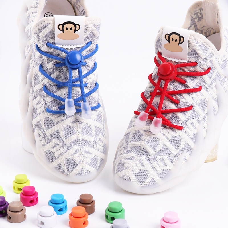 Dây Giày Co Giãn Không Cần Buộc Tiện Lợi Dành Cho Trẻ Em Và Người Lớn