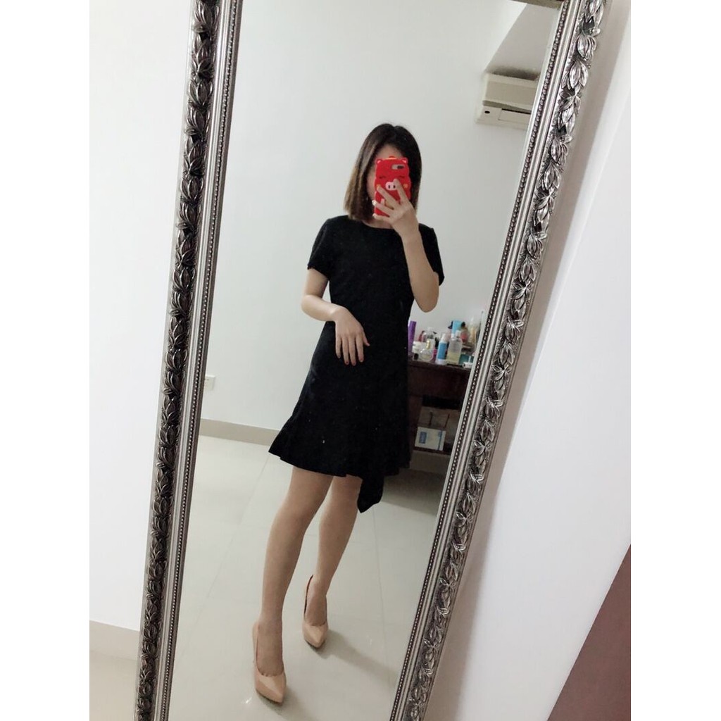 Ảnh Thật, Đầm body màu đen sang trọng