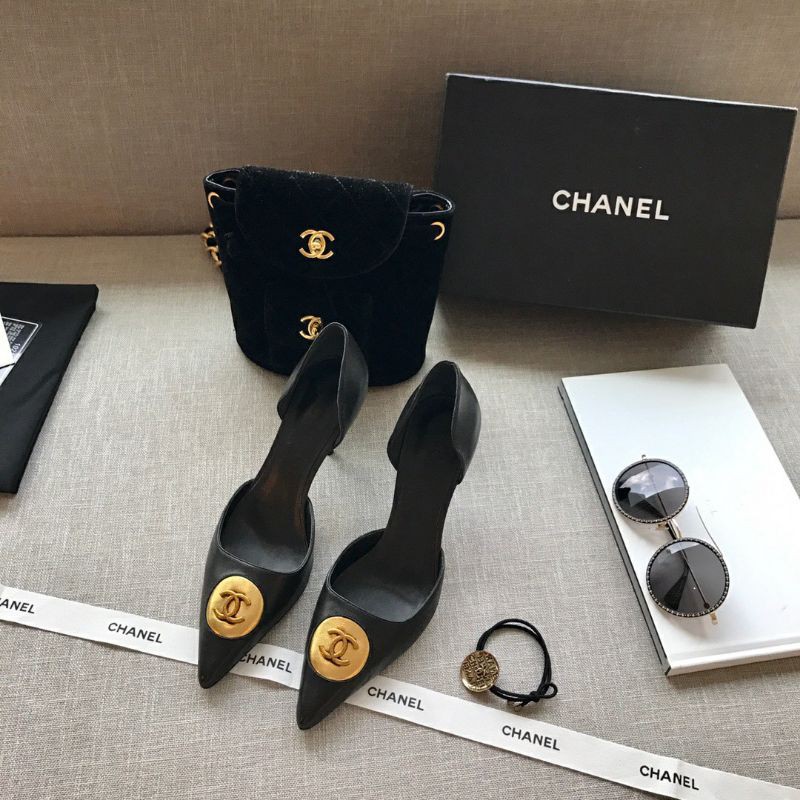 Cao gót thời trang Chanel Coco da nhập khẩu 𝘾𝙝𝙖𝙣𝙚𝙡