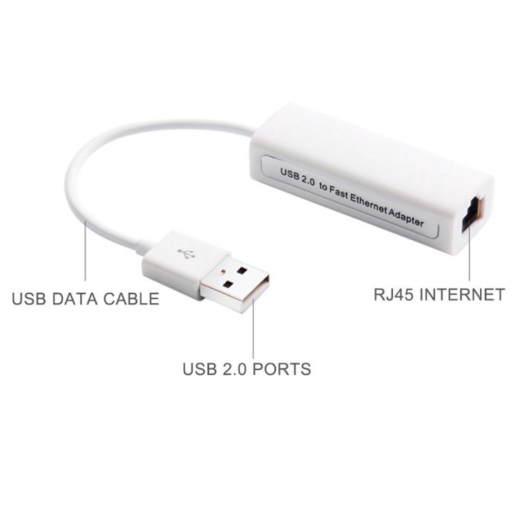 USB 2.0 kết nối mạng Internet RJ45 LAN 10mbps