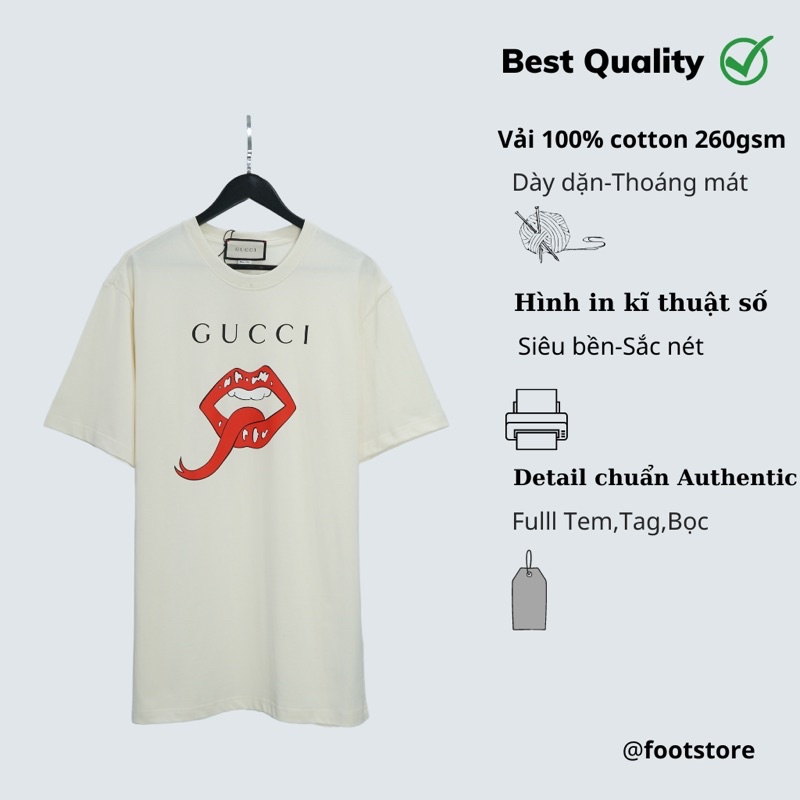 Áo Gucci Mouth siêu cấp Áo Gucci Môi nam nữ cao cấp