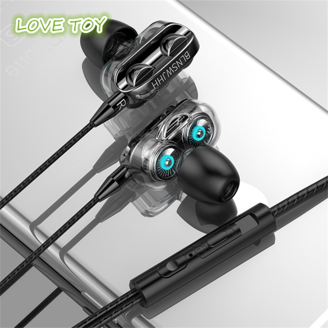 Tai Nghe Nkodok Dual Drivers Lõi Tứ Hi-fi Có Dây Điều Khiển Siêu Đế Kèm Mic