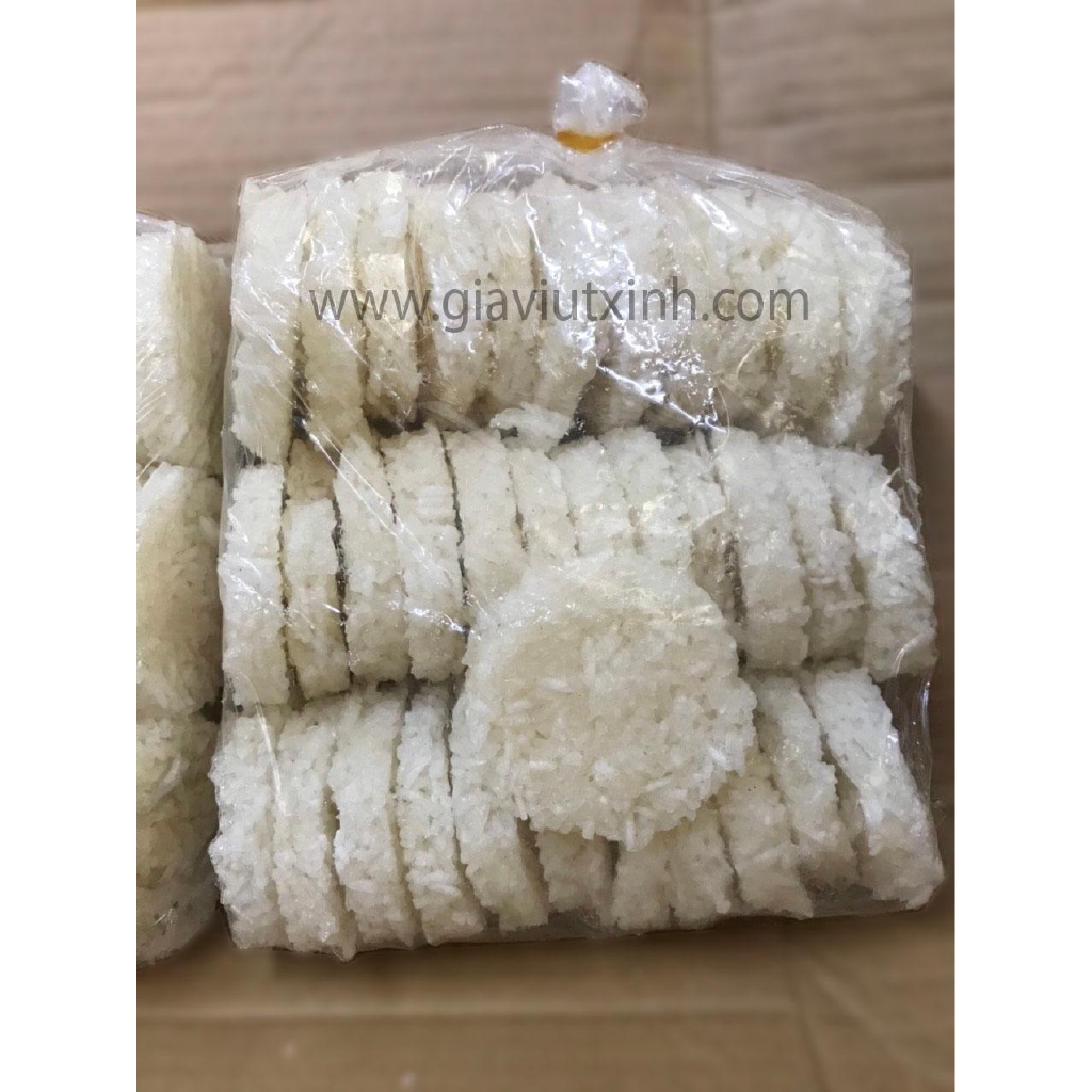 CƠM CHÁY TRÒN CHƯA CHIÊN 1KG - RAW CIRCLE SCORCHED RICE