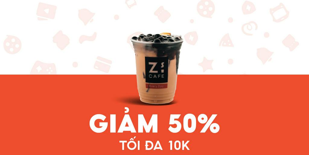 - Z! Cafe - Giảm 10K cho Hồng Trà Sữa - Size L
