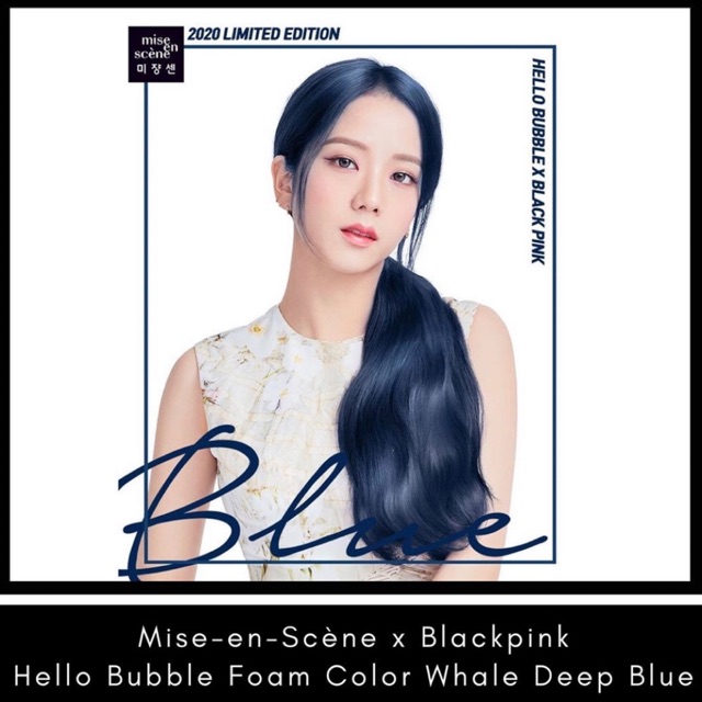 [HOT, Limited Edition] Nhuộm tóc tạm thời Hello Bubble Whale Deep Blue |Thuốc nhuộm tóc tại nhà màu xanh biển sâu 4B | BigBuy360 - bigbuy360.vn