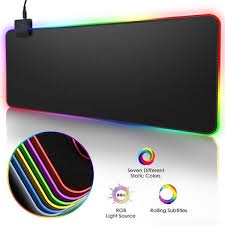 Lót chuột Đèn Led RGB Size 80x30 cm 35x25cm, Dày 4mm Siêu bền