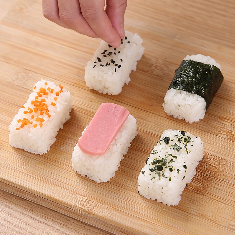 Khuôn sushi, sashimi vuông 5 ô - tiện lợi, chắc chắn