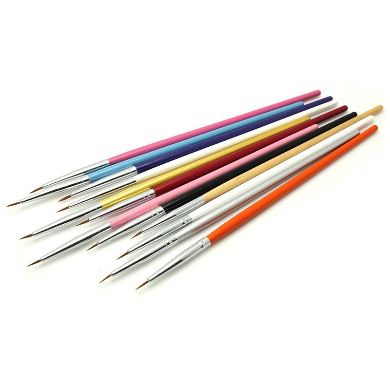 12pcs/lot Polymer Clay Sculpture Pottery Ceramics Crafts Tinting Brush