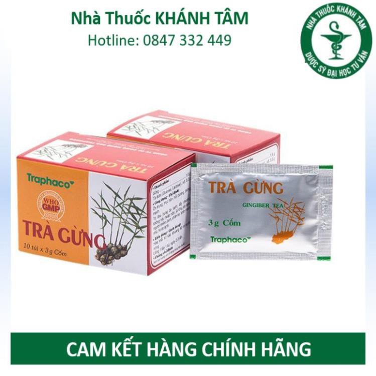 ! Trà gừng Traphaco (Hộp 10 túi) - Trapharco ! !