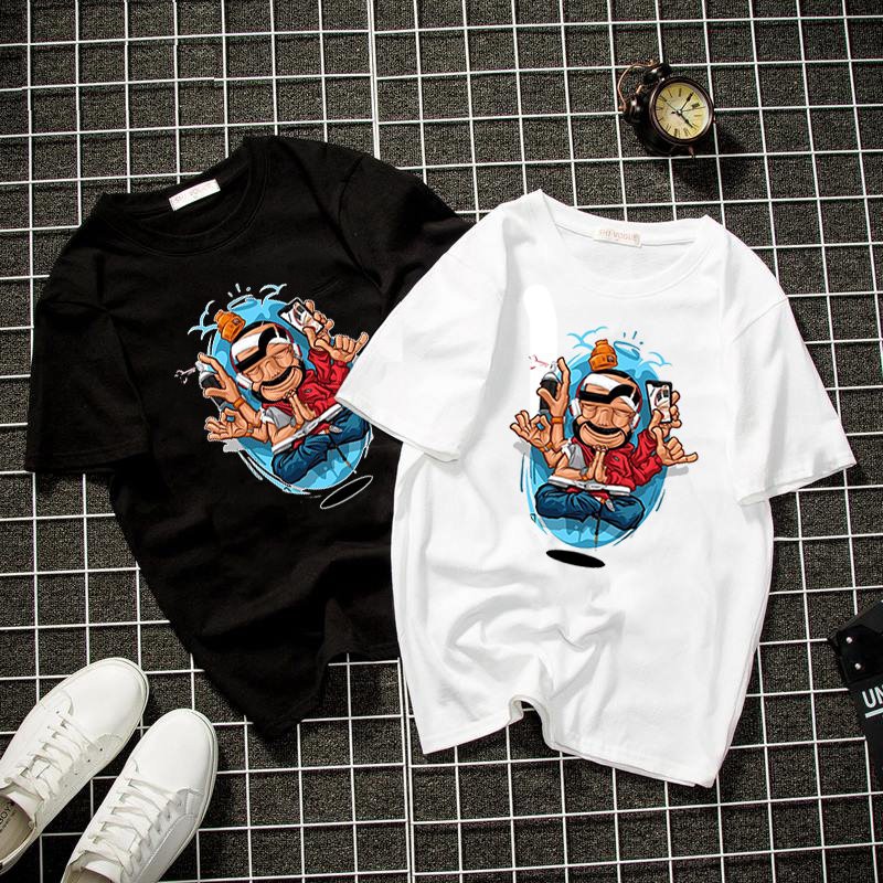 Áo thun unisex form rộng hypebeast style cá tính vải dày mịn 2019T1471