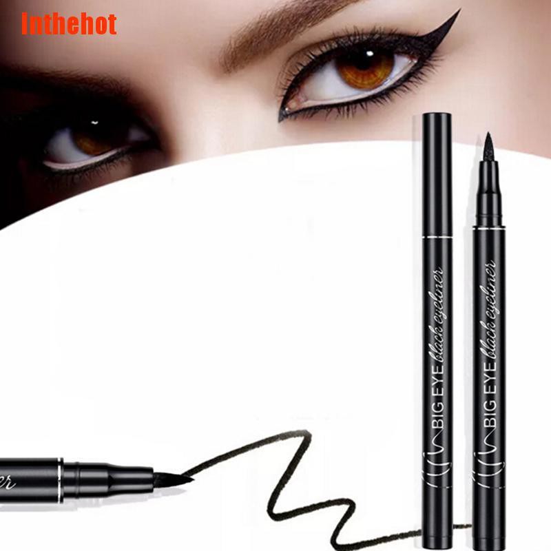Bút Kẻ Mắt Dạng Lỏng Màu Đen Lâu Trôi Không Thấm Nước Dễ Lên Màu