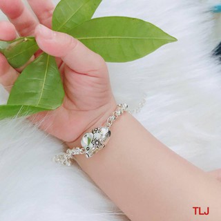 Lắc tay bạc cho bé sơ sinh mix 12 con giáp, chất liệu bạc ta cao cấp, bạc bsj - lbcg01