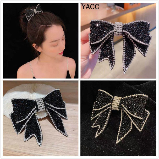 Kẹp Tóc Màu Đen Đơn Giản Phong Cách Hàn Quốc