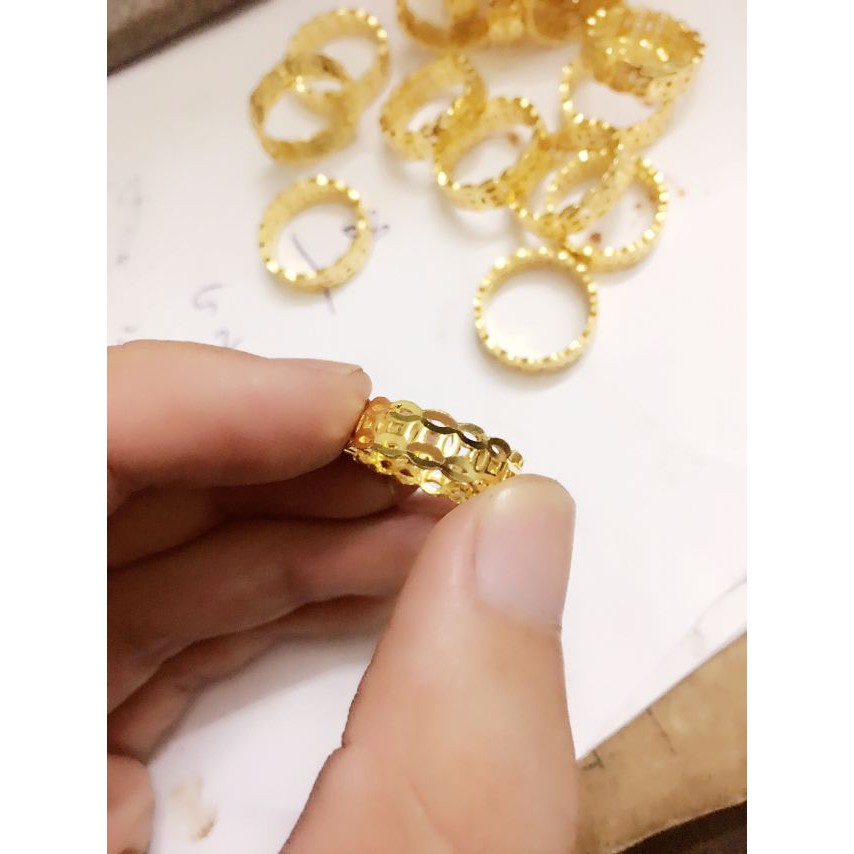 Nhẫn Kim tiền Mạ Vàng 18k Cao Cấp - Không Phai màu