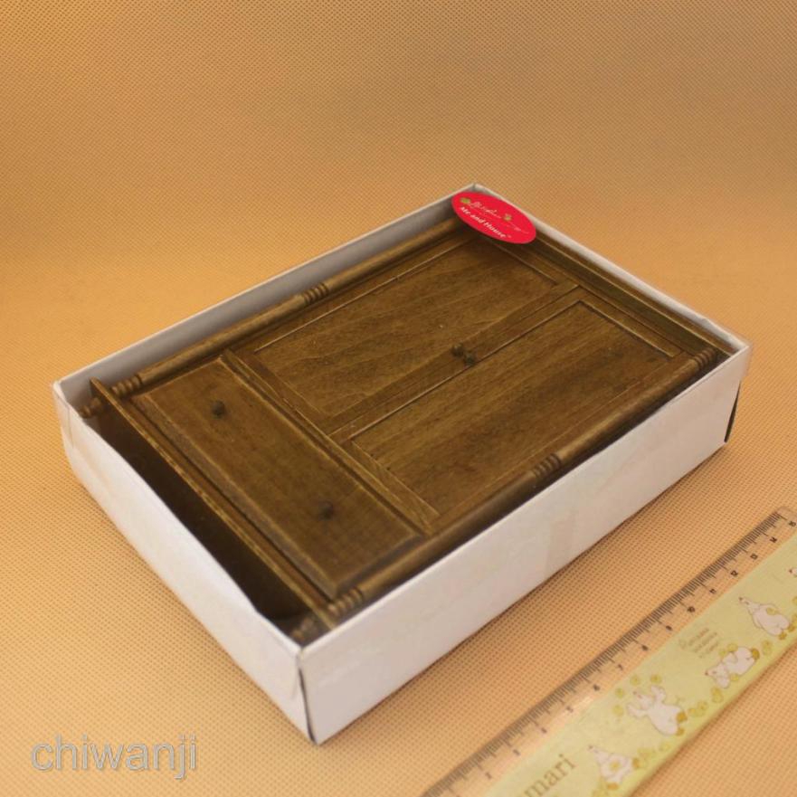 Tủ Quần Áo Bằng Gỗ Phong Cách Vintage Tỉ Lệ 1: 12 Trang Trí Nhà Búp Bê