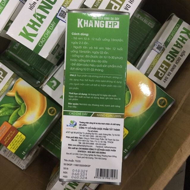 Bảo Vệ Niêm Mạc Dạ Dày Hỗn Dịch Bình Dạ Dày KhangHP – 15 gói / 15ml