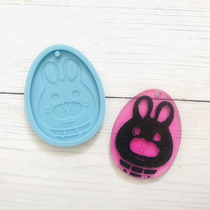 Khuôn Silicon Làm Móc Khóa Hình Thỏ / Khủng Long / Cú Mèo / Cà Rốt Phục Sinh Sáng Tạo DIY