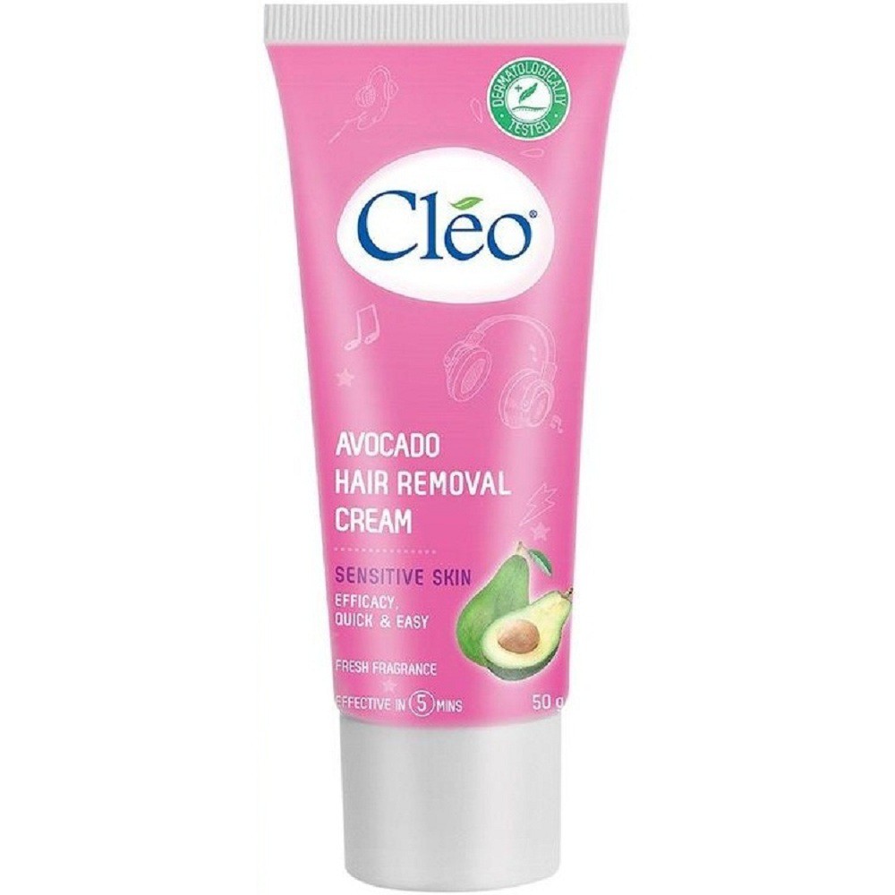 Tẩy Lông Cho Da Nhạy Cảm Cleo Avocado Hair Removal Cream Sensitive Skin 50g suu.shop cam kết 100% chính hãng | BigBuy360 - bigbuy360.vn