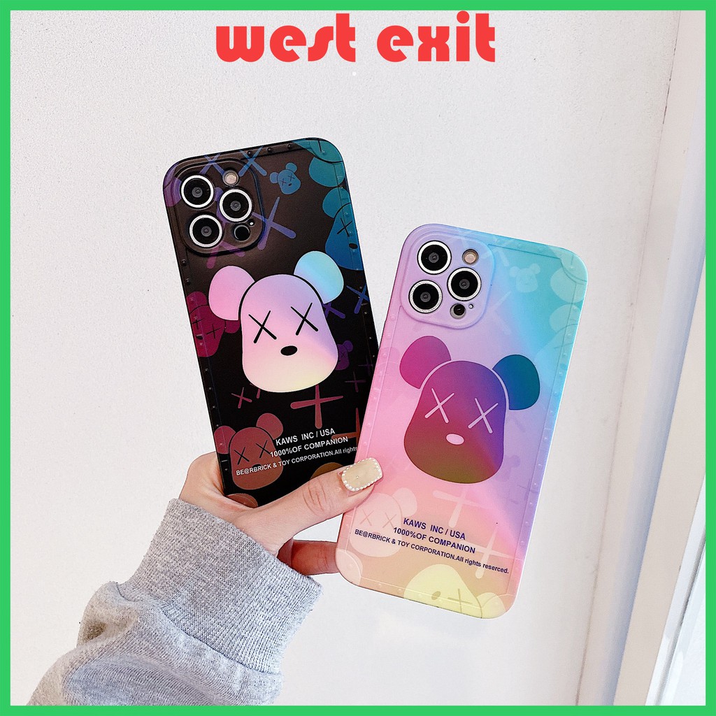 Ốp Điện Thoại Imd Mềm In Hình Gấu Cho Iphone12 7 / 8 / Se2 7plus / 8plus X / Xs Xsmax 11 11pro 11promax 12mini12pro