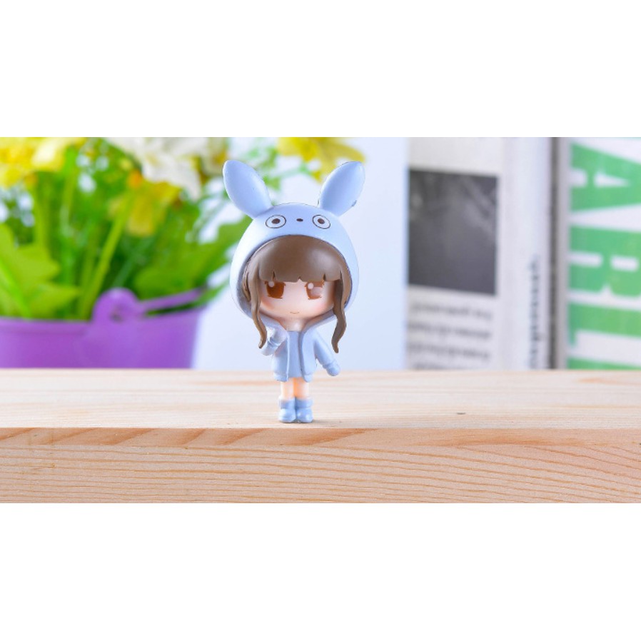 Mô hình Tiểu cảnh ❤️ Terrarium❤️ tiểu cảnh cô gái chibi đáng yêu