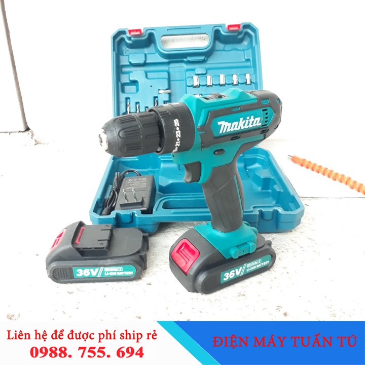 Máy khoan cầm tay Nhật Bản MAKITA-PIN LI-ION 36V