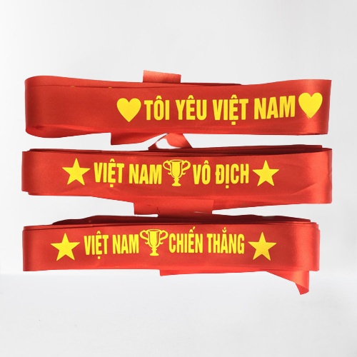 CỜ VẪY CẦM TAY cờ đỏ sao vàng , Sticker dán má cổ vũ bóng đá , Băng rôn cổ vũ bóng đá loại đẹp