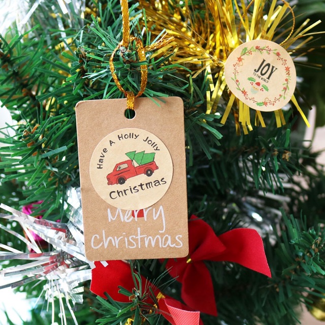 SỈ 2.4K Bìa 12 miếng dán Sticker Giáng sinh Noel Christmas | BigBuy360 - bigbuy360.vn