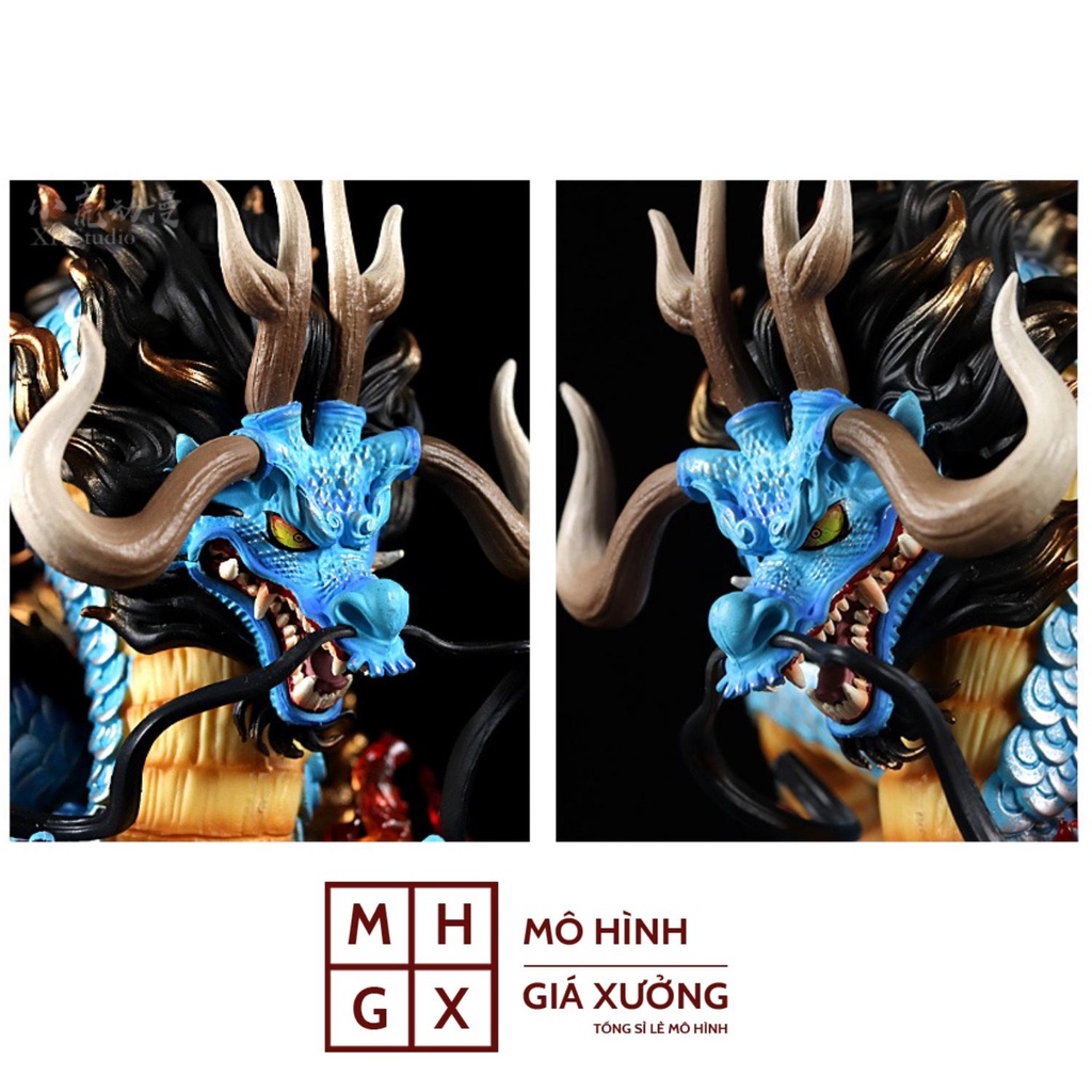 Mô hình One Piece Kaido dạng rồng hàng siêu đẹp cao 21cm , có led , figure mô hình one piece , mô hình giá xưởng