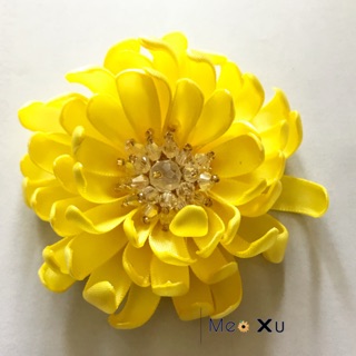 Hoa Cúc Vàng Handmade ruy băng