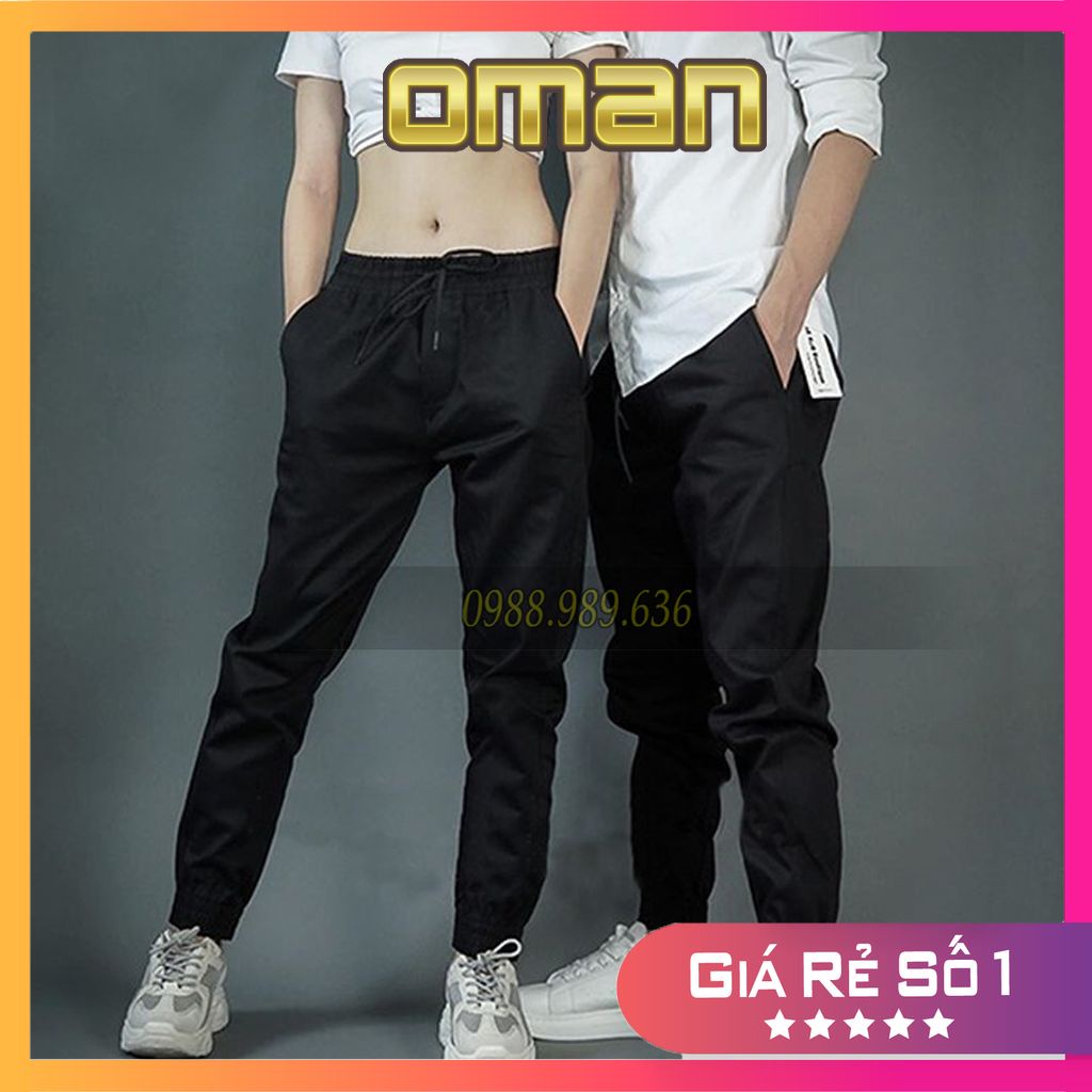 Quần Jogger Kaki  Nam, Nữ Chất liệu dày dặn, mềm mịn  Quần Jogger Rằn Ri JO01 - OMAN