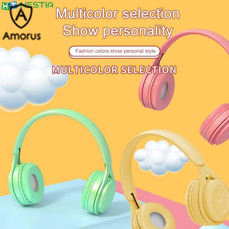 Tai nghe chụp tai Amorus hỗ trợ Bluetooth kèm phụ kiện
