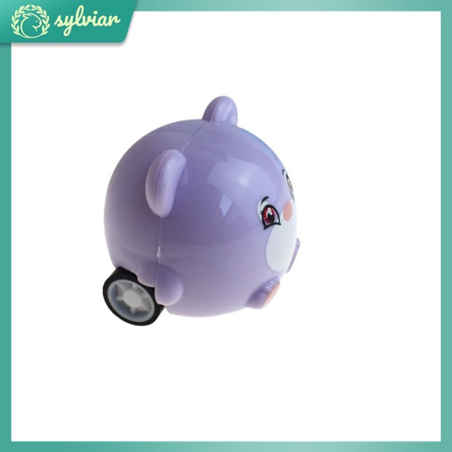 [sylviar] Đồ Chơi Xe Kéo Lùi Mini Kiểu Hoạt Hình Động Vật Dễ Thương Dùng Trong Nhà Ngoài Trời