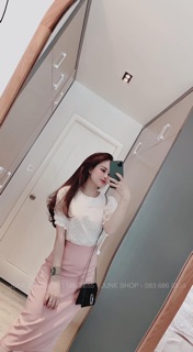 SET CÔNG SỞ ÁO LƯỚI MIX CHÂN VÁY