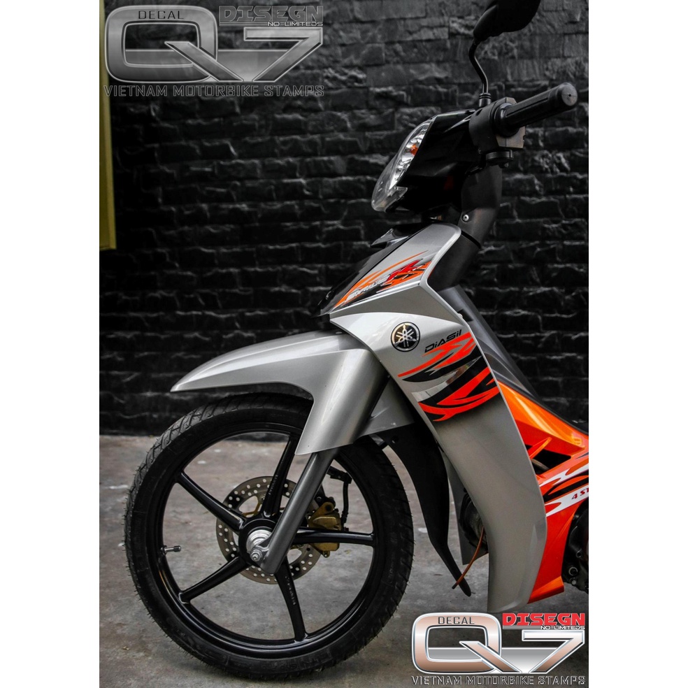 Tem Rời Sirius 110 CAM BẠC ĐEN