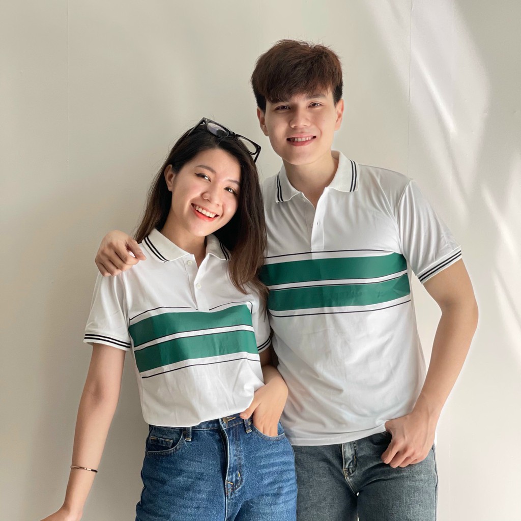Áo thun nam nữ POLO  vải cá sấu cotton cao cấp ngắn tay in hình mỏ neo cực sang trọng - TT09 | BigBuy360 - bigbuy360.vn