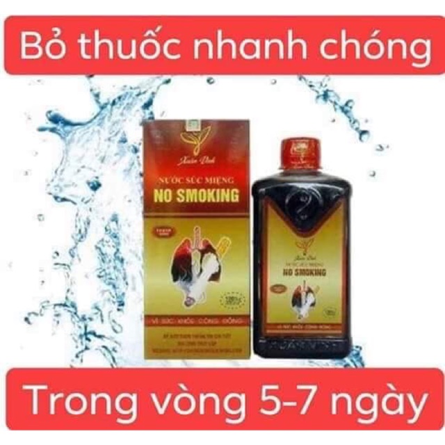 Nước súc miệng cai thuốc lá thuốc Lào