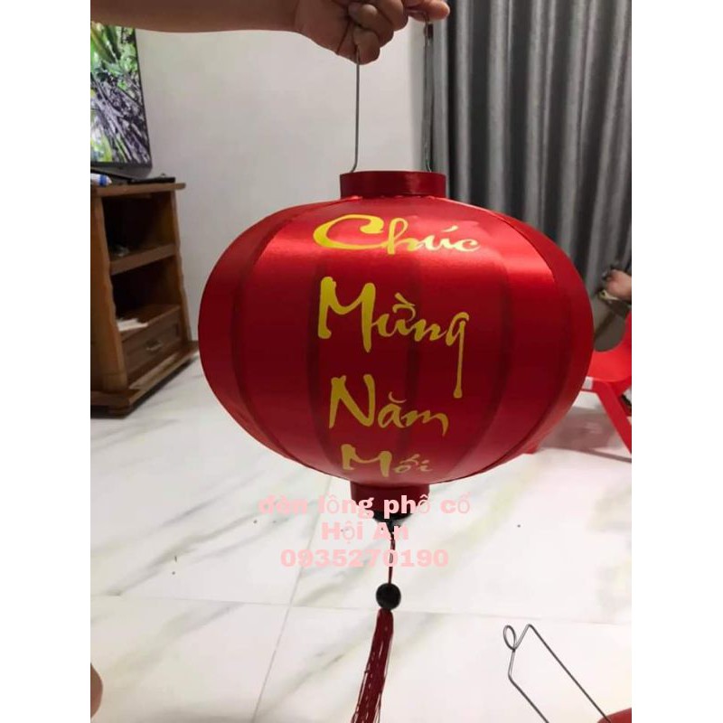 Đèn lồng hội An đèn Tết size 30