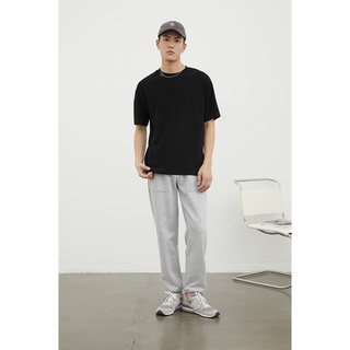 Áo thun trơn basic nam nữ unisex trắng đen ngắn tay cổ tròn the sky house, áo phông trơn basic trắng đen