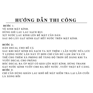 Decal dán hồ cá 3D nhiều kích thước