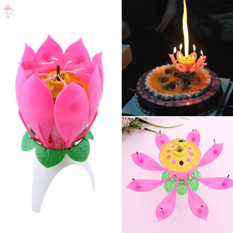 🔥🔥🔥TOP SALE Đèn cầy hình hoa sen một lớp xinh xắn dành cho hát chúc mừng sinh nhật