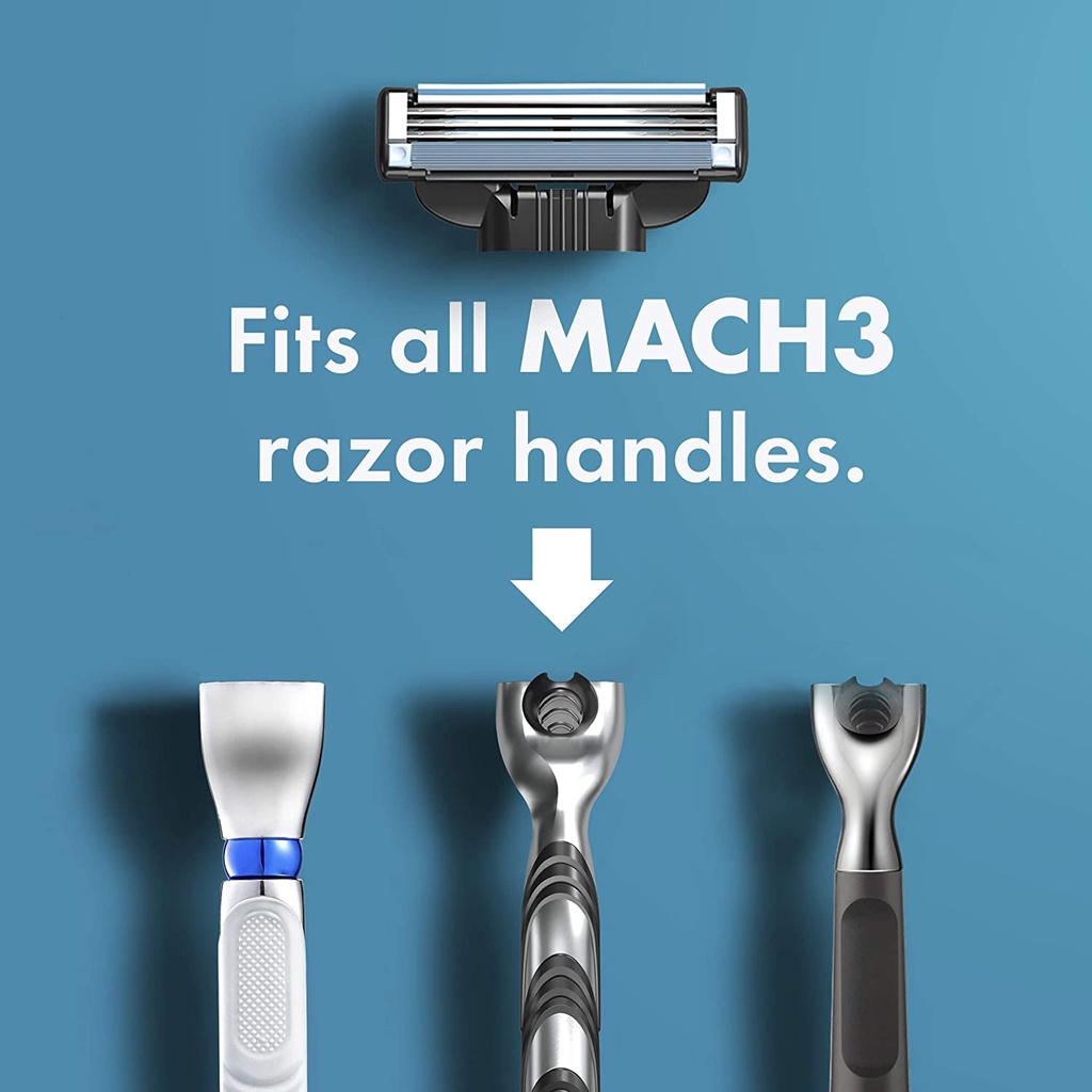 Dao cạo râu 3 lưỡi Gillette Mach3 kèm 10 đầu thay thế